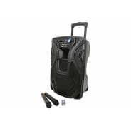 QTX BUSKER-12 | Portable PA Speaker with Wireless Microphones & Bluetooth