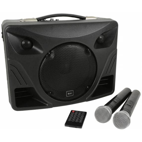 QTX DELTA-50 Portable PA System Twin Wireless Mics & Bluetooth 