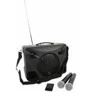 QTX DELTA-50 Portable PA System Twin Wireless Mics & Bluetooth 