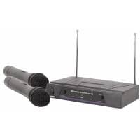 QTX Dual Handheld VHF Wireless Microphone System (174.1 - 175MHz)