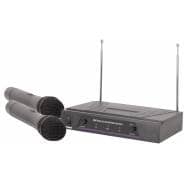 QTX Dual Handheld VHF Wireless Microphone System (174.1 - 175MHz)