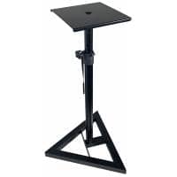 QTX Height Adjustable Monitor Speaker Stand with Triangular Base