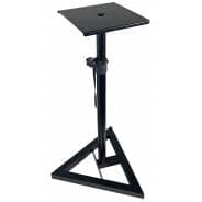 QTX Height Adjustable Monitor Speaker Stand with Triangular Base (PAIR)