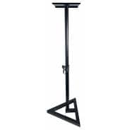 QTX Height Adjustable Monitor Speaker Stand with Triangular Base (PAIR)