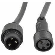QTX IP65 Waterproof HIPAR Power Extension Lead – 3m