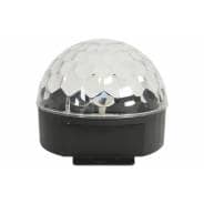 QTX Moonglow Rotating LED Multi Colour Disco Ball Party Light