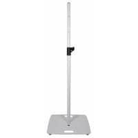 QTX PA Speaker Stand with Heavy Duty Square Base (White)