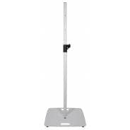 QTX PA Speaker Stand with Heavy Duty Square Base (White)