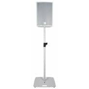 QTX PA Speaker Stand with Heavy Duty Square Base (White)
