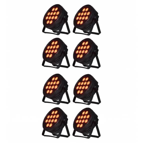 QTX PAR186 High Power RGBWA PAR Can - 8 Pack