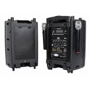 QTX PAV10 Portable PA System with UHF Microphones, Bluetooth & DVD Player