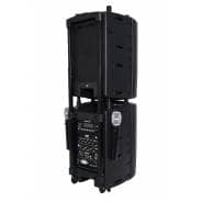 QTX PAV10 Portable PA System with UHF Microphones, Bluetooth & DVD Player