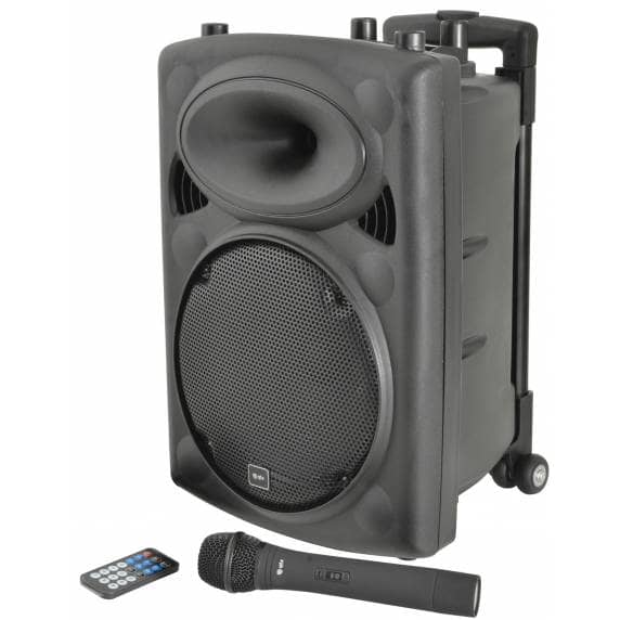QTX QR10PA Portable PA Speaker with TWS (10"+ 1 x UHF Mic)
