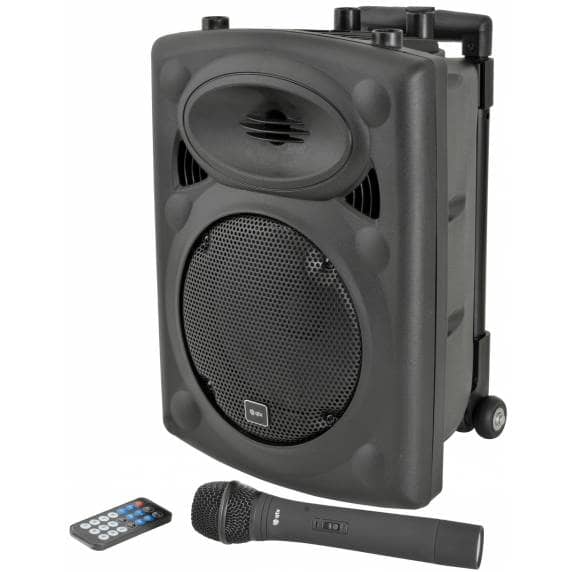 QTX QR8PA Portable PA Speaker with TWS (8"+ 1 x UHF Mic)