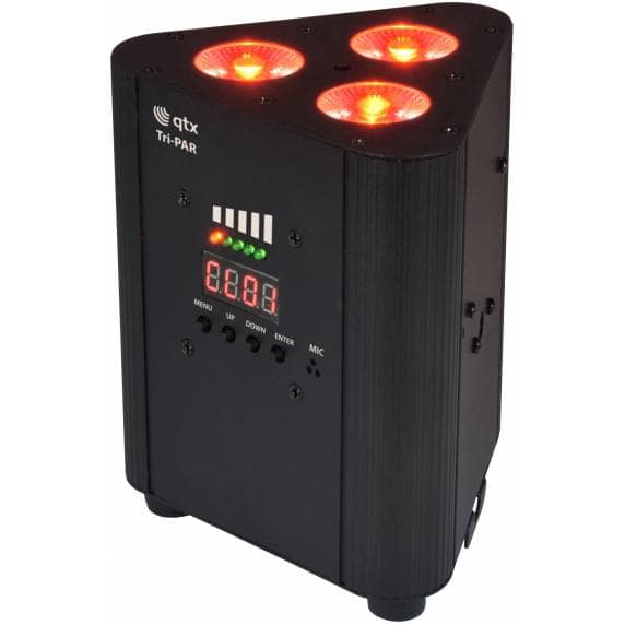 QTX Tri-PAR - Rechargeable Triple PAR Uplighter