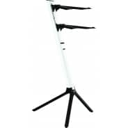 Quik Lok ‘Slim’ WHITE Aluminium Dual-Tier Keyboard Slant Stand – SL/911ALUWH