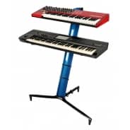 Quik Lok ‘Tower’ BLUE Aluminium Dual-Tier Keyboard Slant Stand – SL/913ALUBL