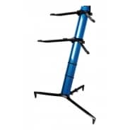 Quik Lok ‘Tower’ BLUE Aluminium Dual-Tier Keyboard Slant Stand – SL/913ALUBL