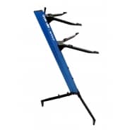 Quik Lok ‘Tower’ BLUE Aluminium Dual-Tier Keyboard Slant Stand – SL/913ALUBL