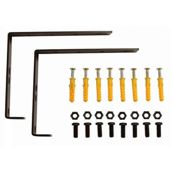 RACK-IT Wall/Counter Mount Brackets - 2U Mounting Pair