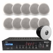Restaurant Background Music System with Bluetooth & DAB Radio - 10x Bosch Ceiling Speakers