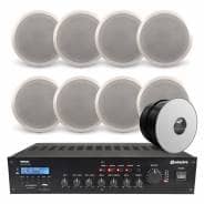 Restaurant Background Music System with Bluetooth & DAB Radio - 8x Bosch Ceiling Speakers