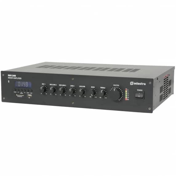 RM120B 5 channel 100V Mixer Amp with Bluetooth