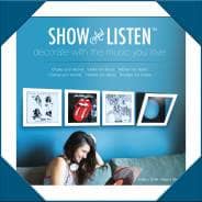 Show And Listen Vinyl Record Album LP Frame, Single, White