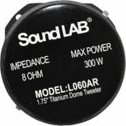 Sound Lab Titanium Bullet Super Tweeter, 300W 8 Ohms