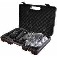 SoundLAB Dynamic Premium Vocal Microphone Kit with 3 Microphones, Leads and Carry Case