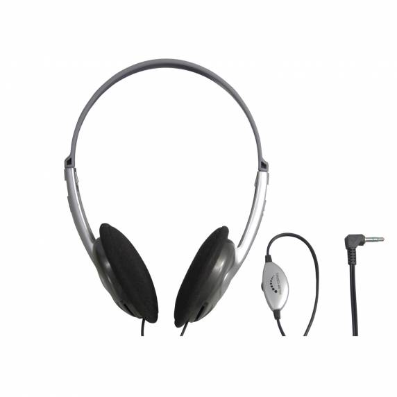 Vital Wave VWEC-STEAHW Lightweight Adjustable Stereo Headphones – White, 3.5mm Wired