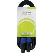 SoundLab/NEUTRIK 2-Pole Speakon Speaker Lead, 3 Metre Cable