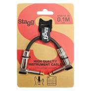 Stagg 10cm Mono 1/4" Jack to Jack Guitar Patch Lead