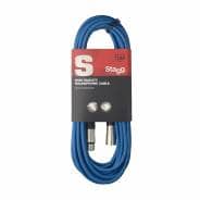 Stagg 10m XLR Microphone Cable - Blue