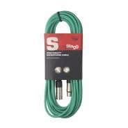 Stagg 10m XLR Microphone Cable - Green