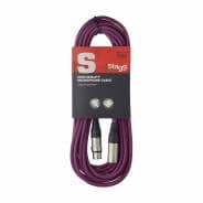 Stagg 10m XLR Microphone Cable - Purple