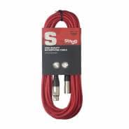 Stagg 10m XLR Microphone Cable - Red