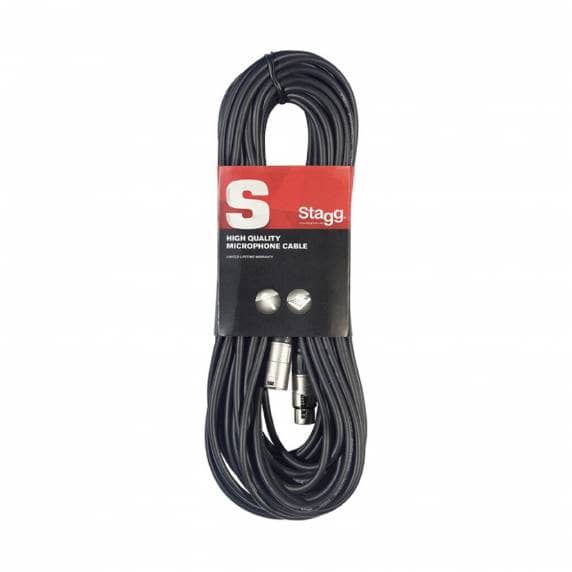 Stagg 15m XLR Microphone Cable - Black