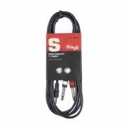 Stagg 2m Stereo 3.5mm - Dual 6.35mm Jack Y Cable