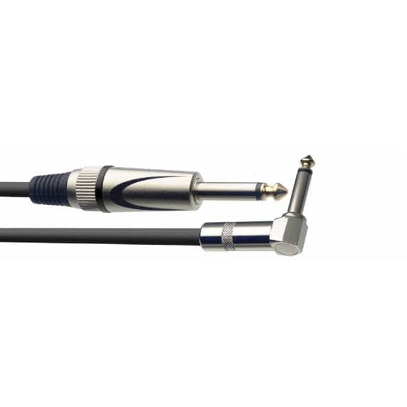 Stagg Male Jack to L-Shaped Male Jack Instrument Cable - 3m