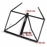 Stagg MUS-A1BK Collapsible Desktop Metal Music Stand — Black