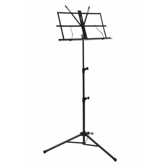 Stagg MUSQ4 Professional Foldable Music Stand with Carry Bag — Black