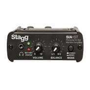 Stagg Personal In-Ear Monitoring System – Amplifier with Noise-Isolating Earphones (Black)