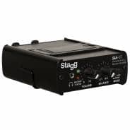 Stagg Personal In-Ear Monitoring System – Amplifier with Noise-Isolating Earphones (Black)