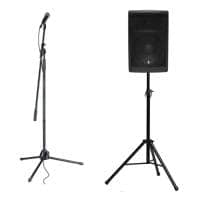 Stagg Portable PA System with 8" Active Bluetooth Speaker, Mic & Stands