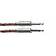 Stagg S-Series Vintage Tweed Style Instrument Cable – Orange (6m)