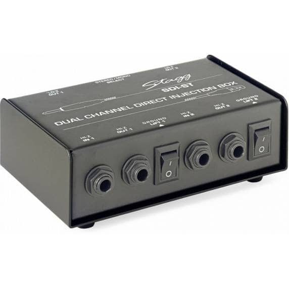 Stagg SDI-ST 2-Channel Passive DI Box with Mono/Stereo Switch