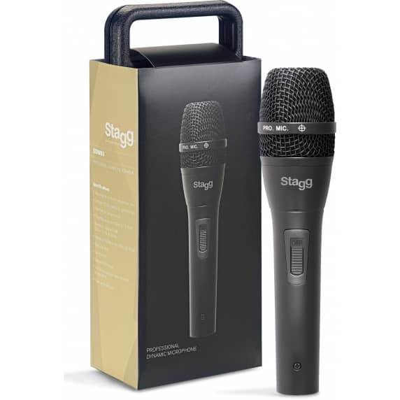 Stagg SDM80 Dynamic Handheld Microphone with 5m XLR Cable - B Stock