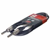 Stagg SGC3DL Deluxe Instrument Cable, Mono Jack to Mono Jack — 3M - Black