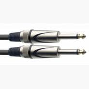 Stagg SGC3DL Deluxe Instrument Cable, Mono Jack to Mono Jack — 3M - Black